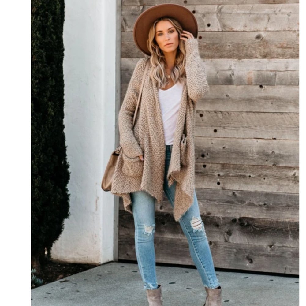 AMANDA Long Pocketed Cardigan